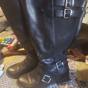 Black riding boots